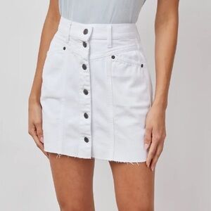 Rails Canyon Denim Mini Skirt White Size 23